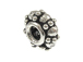 Sterling Silver Fancy Bali Daisy Rondelle Large Hole Bead-4.5x9.7mm (3mm Hole) 