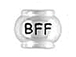 Sterling Silver BFF Large Hole Bead 