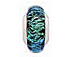 14x5mm Paula Radke Dichroic Glass Rondelle Bead with Sterling Silver Core - Supernova