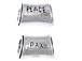 Sterling Silver PEACE Large Hole Pandora Compatible Bead