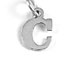 Sterling Silver Alphabet Letter Charm - C