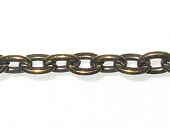 3' Antique Brass Chain : 3FK06