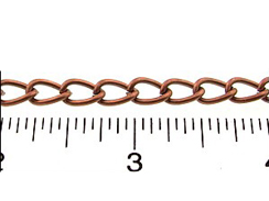 Oval Copper Plated Link Chain 