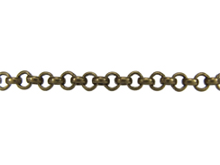 Rolo Antique Brass Plated Chain 