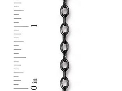 TierraCast Black Finish Brass Cable Chain