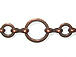 Round Link Chain: Antique Copper Finish 