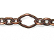 Diamond & Oval Link Chain: Antique Copper Finish