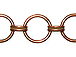  Round Link Chain: Antique Copper Finish 