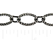 Fancy Textured Gun Metal Plated Link Chain 