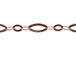 Rose Gold Plated 3+1 Flat Oval Link 