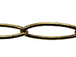 Oval Brass Plated Link Chain 