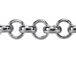 Rolo Rhodium Plated Chain