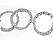 Bright Silver Plated Hammered Link Chain 