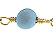 Turquoise Gold Plated Chain 