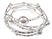 Pearl Bangle Set - Silver Plated