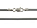 18-inch METALLIC GREY 2mm Round Rubber Necklace ?