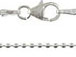 20-inch Sterling Silver 1.8mm Bead Chain with Lobster Clasp