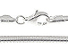 18-inch Sterling Silver 2.8mm Round Flexible Omega Chain 
