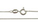 24-inch Rhodium Plated Sterling Silver 0.9mm Box Chain 