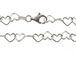 16-inch Sterling Silver Heart Link Chain 