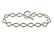 8-inch Sterling Silver Link Bracelet with Toggle Clasp