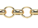 5.7mm Electro Gold Plated Rolo Chain 