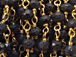 50 Feet Spool BULK Black Spaniel 3mm Faceted Gemstone Gold Plated Wire Wrapped Chain By Foot Wholesale