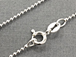 24-inch 1.2mm round Sterling Silver  Bead Chain (!!New!!)