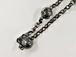 OXIDIZED Sterling Silver 4mm Laser Cut Bead Cable Chain