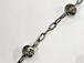 OXIDIZED Sterling Silver 5mm Laser Cut Bead Elongated Cable Chain
