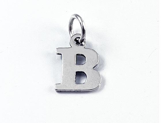 Wholesale Gold plated Sterling Silver Smooth Letter Initial Charms