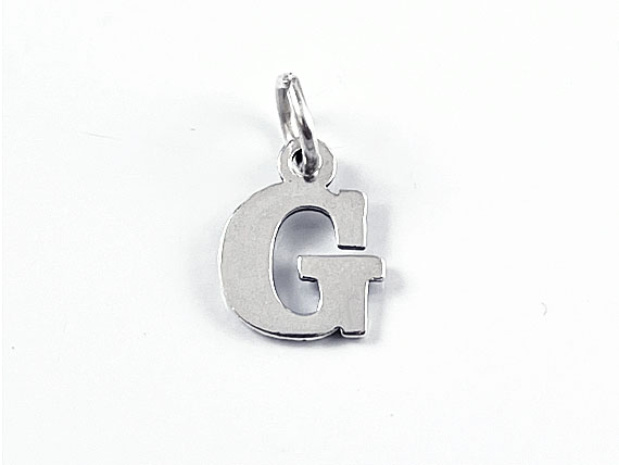 Sterling Silver Alphabet Letter Charm - G