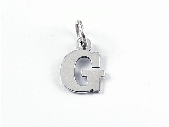 Wholesale Sterling Silver Smooth Letter Initial Charms and