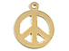 14mm Gold-Filled Peace Sign Charm