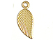 12mm Gold-Filled Leaf Charm (Left Orientation)