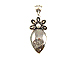 Fancy Multi Stone Pendant in Sterling Silver