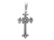 Sterling Silver Scrolled Cross Charm 