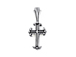 Sterling Silver Lined Cross Charm