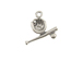 Sterling Silver Baseball Bat, Ball & Glove Charm 