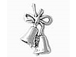 Sterling Silver Wedding Bells Charm 