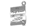 Sterling Silver Marriage License Charm 