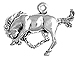 Sterling Silver Bucking Bronco Charm 