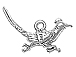 Sterling Silver Road Runner Charm 