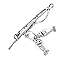 Sterling Silver Fishing Pole Charm