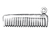Sterling Silver Men' s Hair Comb Charm 
