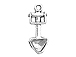 Sterling Silver Hand Shovel Charm 