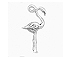 Sterling Silver Flamingo Charm 