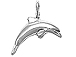 Sterling Silver Dolphin Charm 