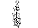 Sterling Silver Holly Leaf Charm