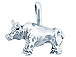 Sterling Silver Bull Charm 